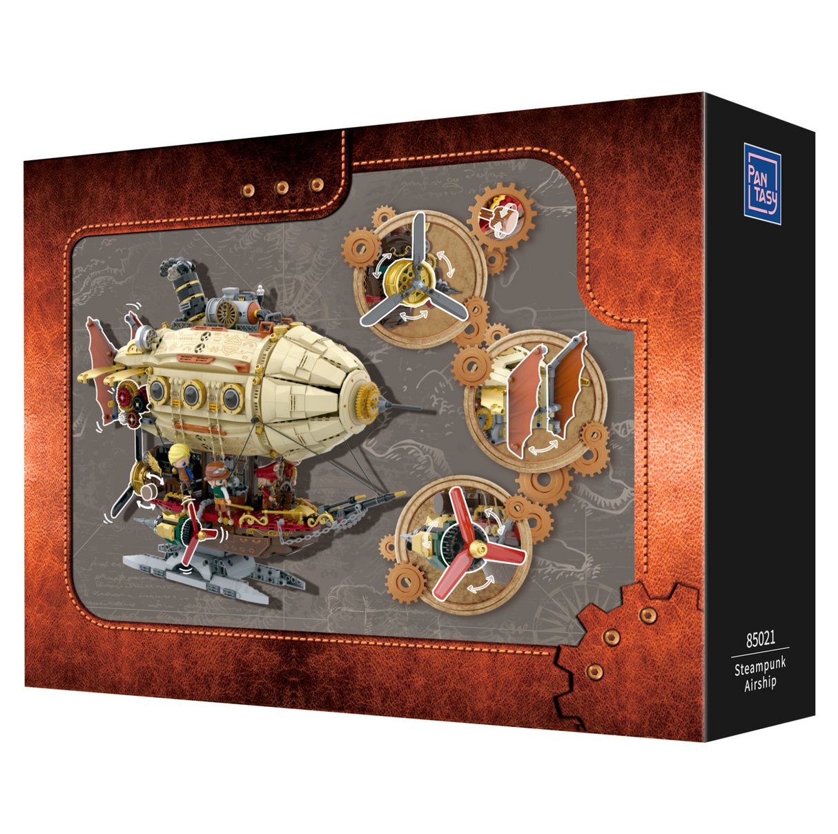 Pantasy Steampunk Airship 1949 pcs Brick Model Kit 85021