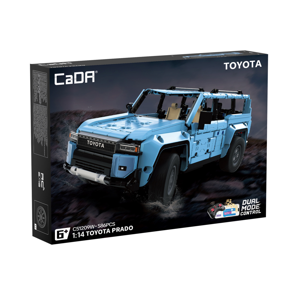 CaDA Toyota Land Cruiser J250 Prado 1:14 586 Pieces Brick Model Kit - RC Control - C51209W