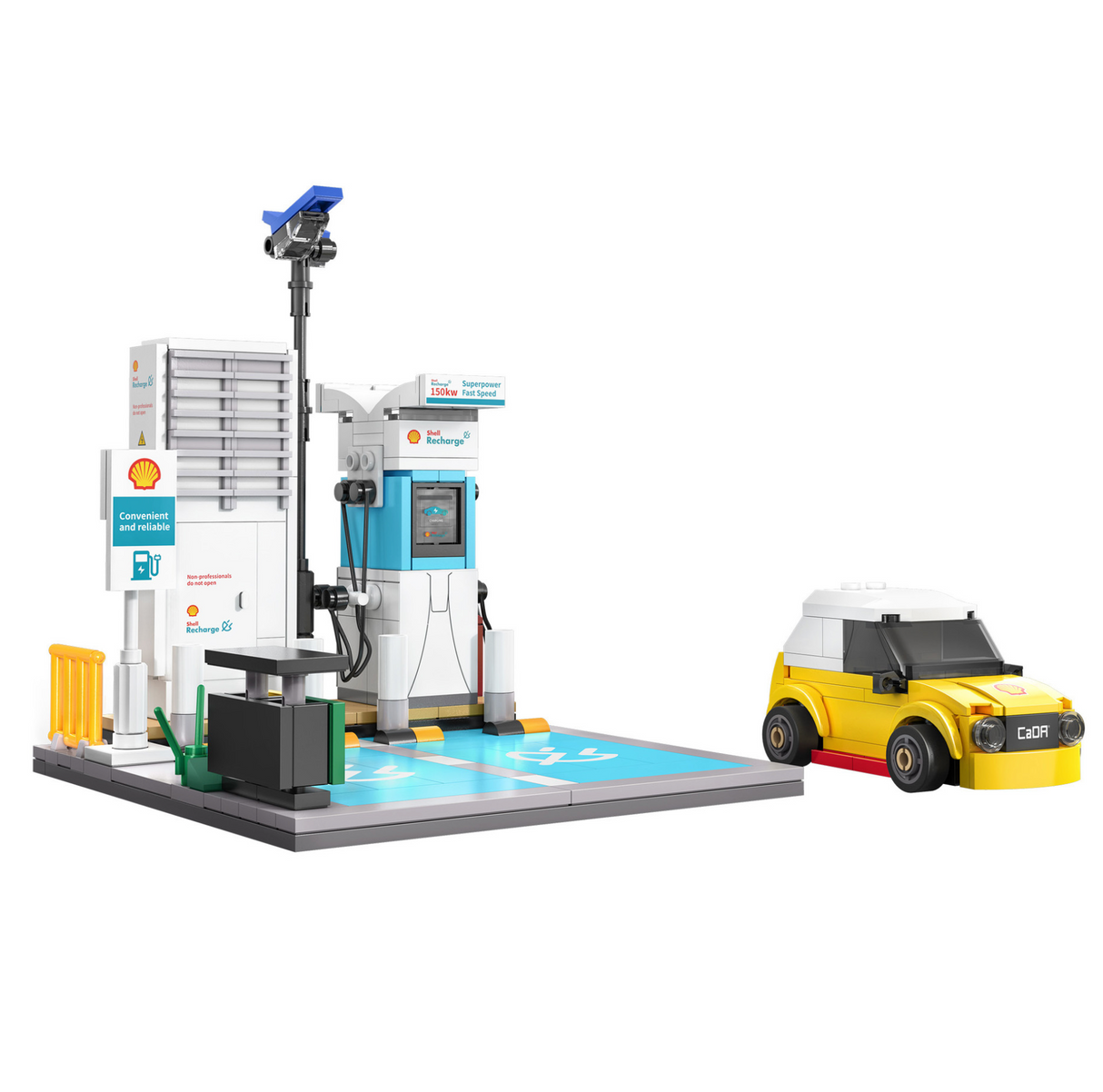 CaDA Shell Charging Station 305 Pieces Brick Model Kit C66029W