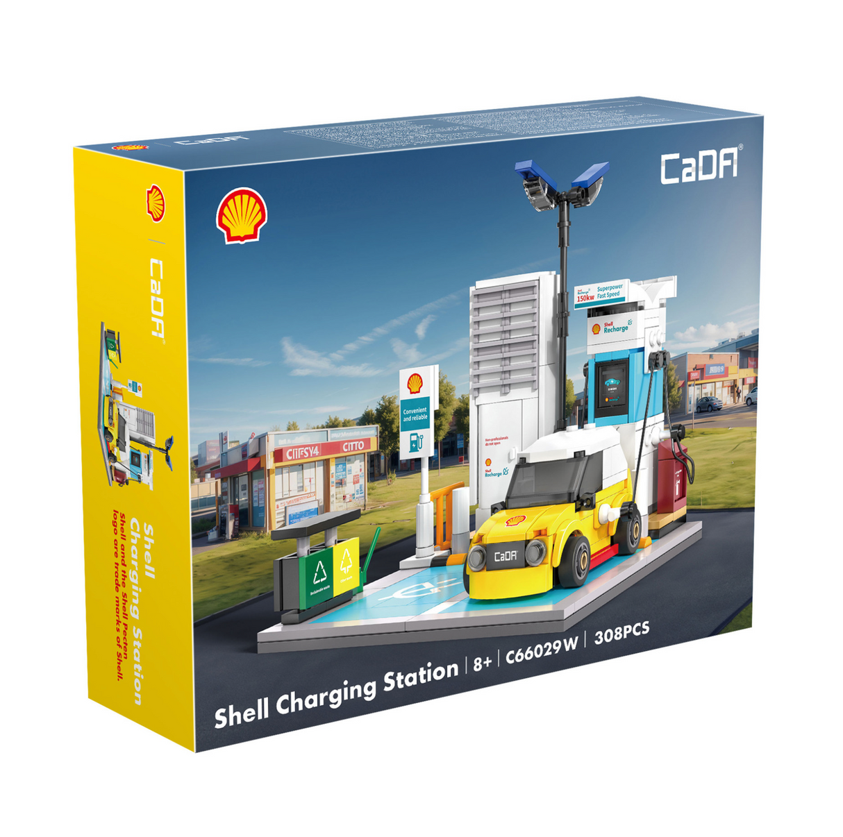 CaDA Shell Charging Station 305 Pieces Brick Model Kit C66029W