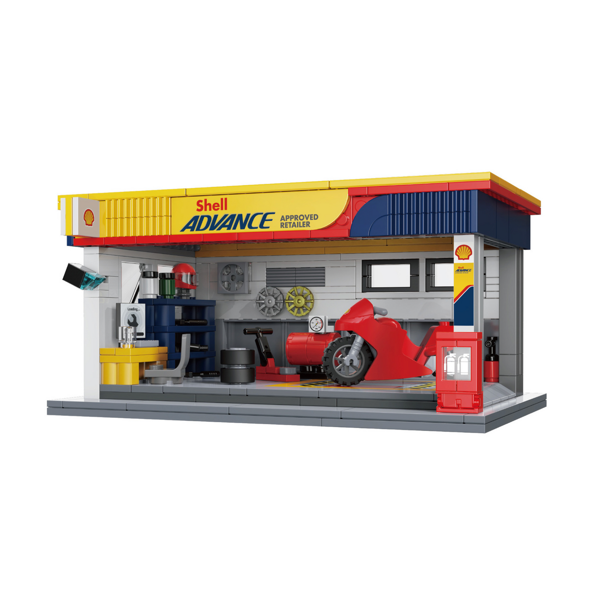 CaDA Shell Maintenance Service Station 330 Pieces Brick Model Kit C66034W