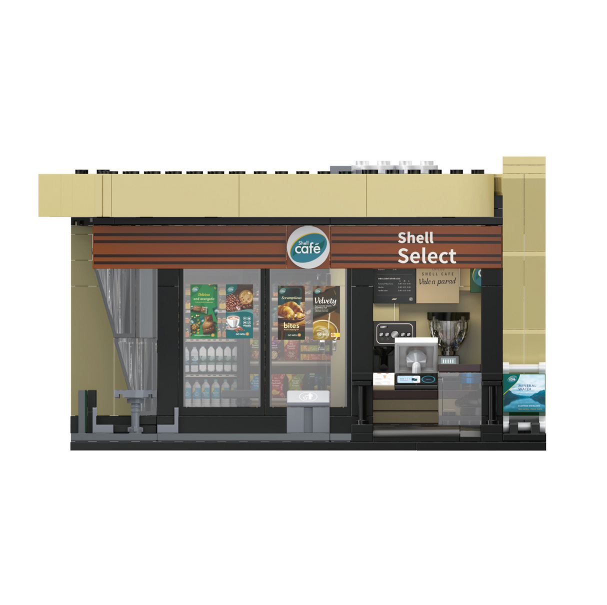 CaDA Shell Select Coffee Shop Café 351 Pieces Brick Model Kit C66033W