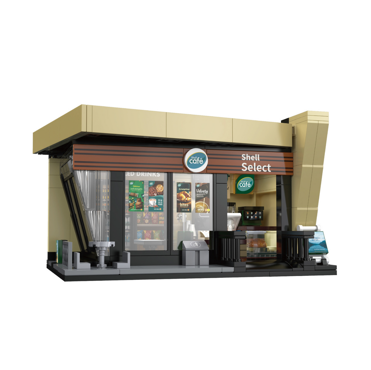 CaDA Shell Select Coffee Shop Café 351 Pieces Brick Model Kit C66033W