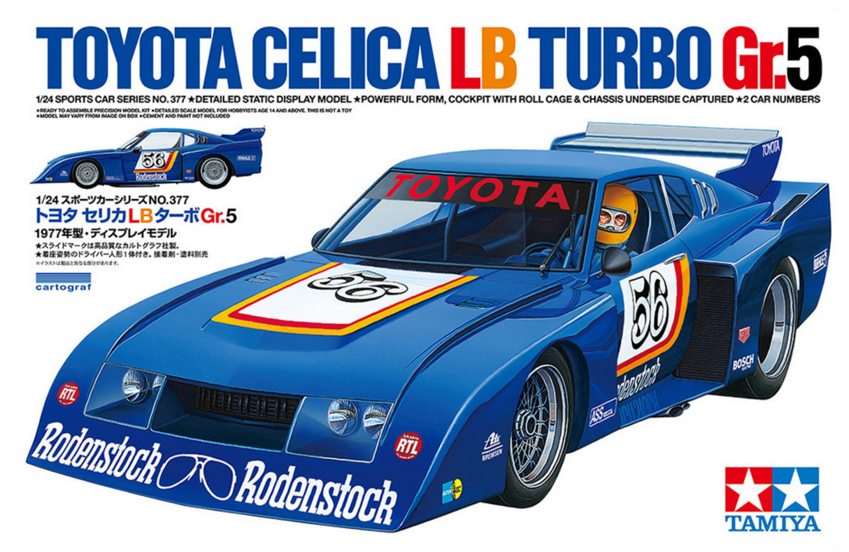 Tamiya Toyota Celica LB Turbo Gr.5 1/24 Model Kit - Item #24377