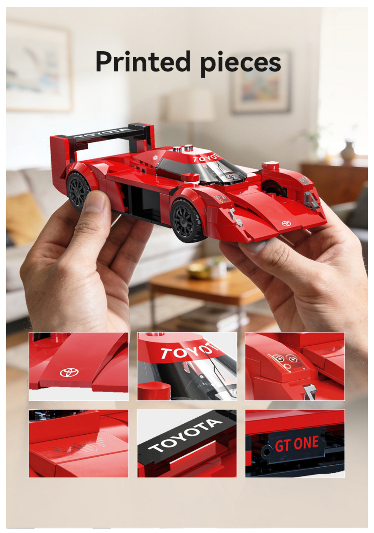 CaDA Toyota GT-One Racing Car 1:24 272 Pieces Brick Model Kit C55040W