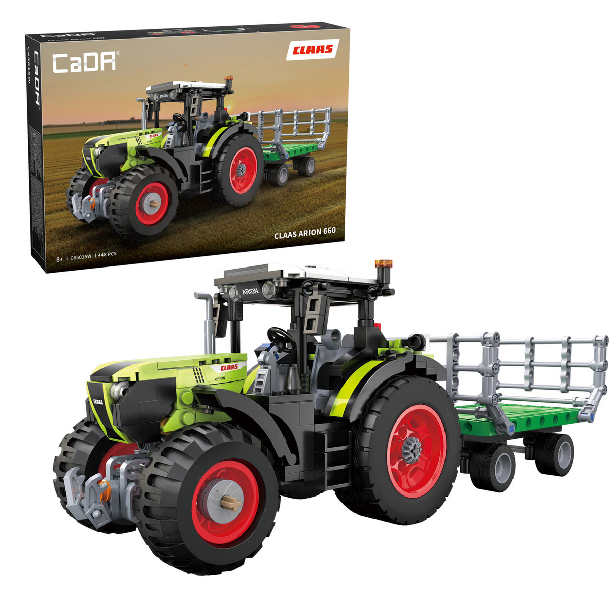 CaDA CLAAS Arion 660 Farm Tractor 448 Pieces Brick Model Kit C65015W