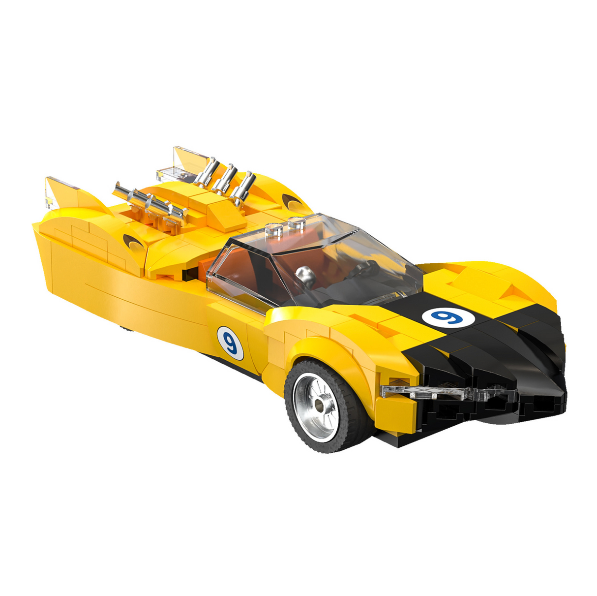 CaDA Speed Racer Shooting Star Car 1:24 250 Pieces Brick Model Kit C55088W