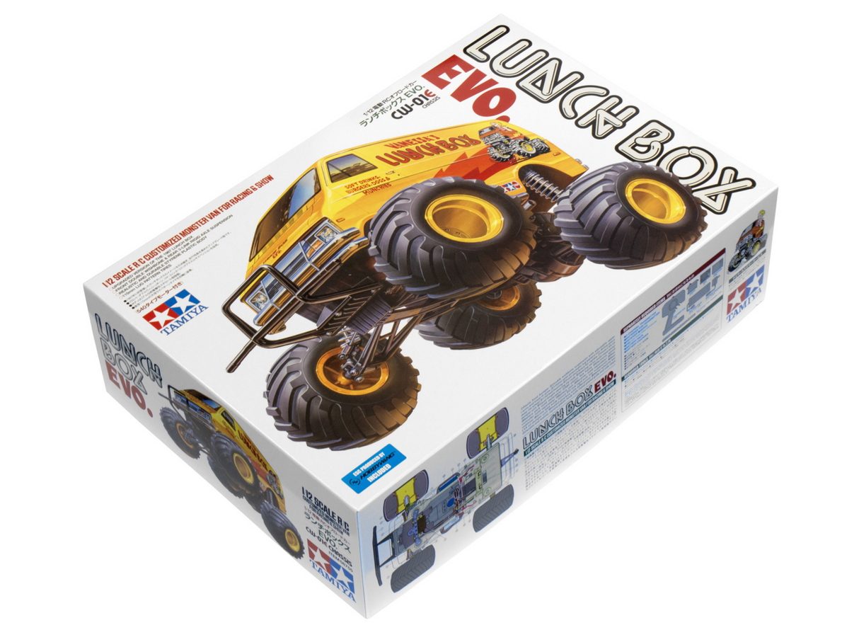 Tamiya RC Lunch Box Mayhem! OG, Black Edition and EVO - Items #58755, 58546, 58347