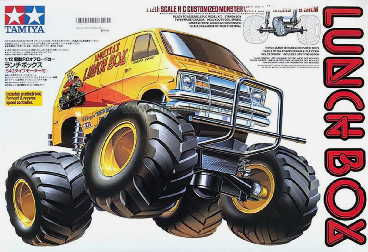 Tamiya RC Lunch Box Mayhem! OG, Black Edition and EVO - Items #58755, 58546, 58347