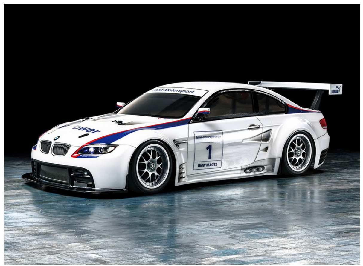 Tamiya RC BMW M3 GT2 2009 - TT-01E inc LED Light Kit - Item #58449