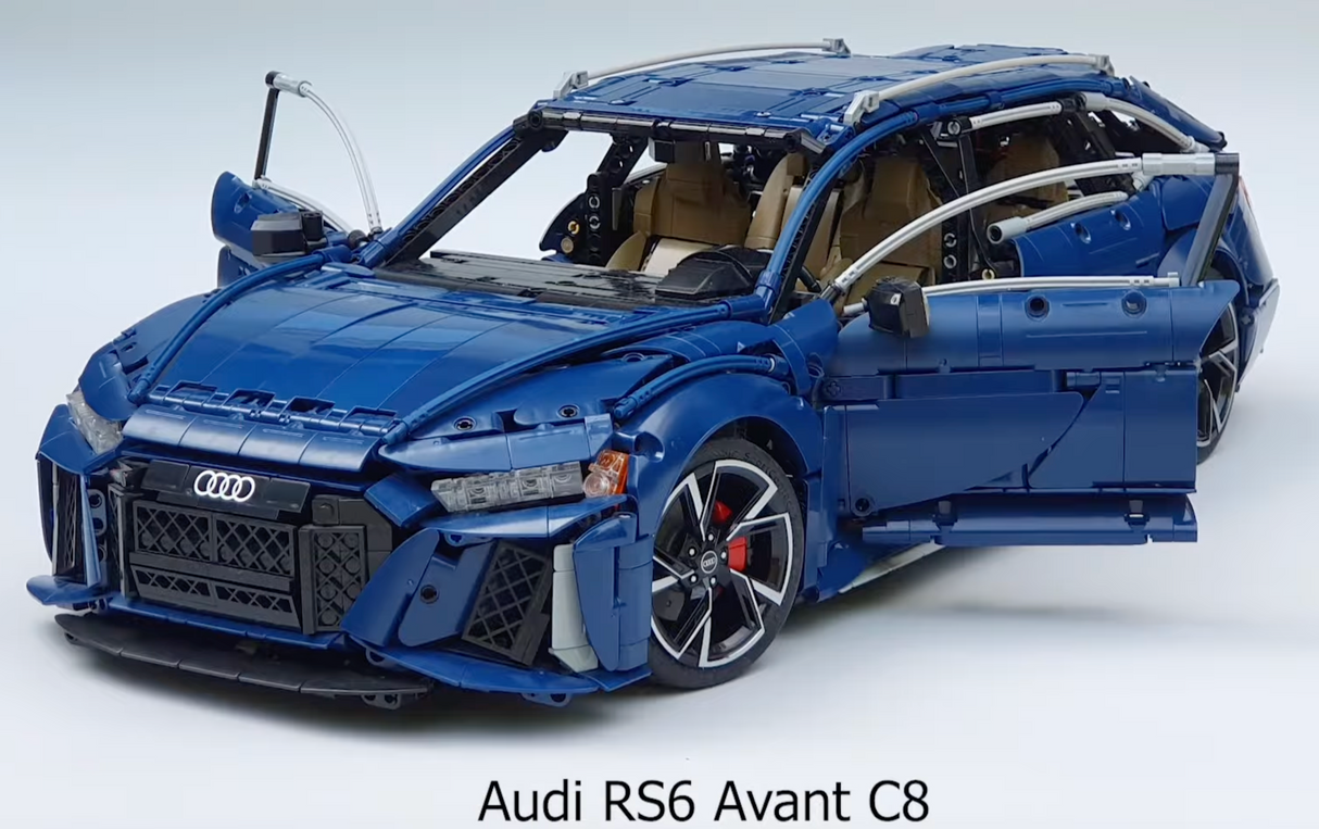 CaDA Master Audi RS6 Avant C8 1:8 4663 Pieces Brick Model Kit C61515W