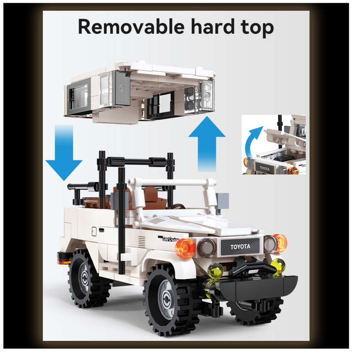 CaDA Toyota FJ40 Land Cruiser 1:24 373 Pieces Brick Model Kit C55042W