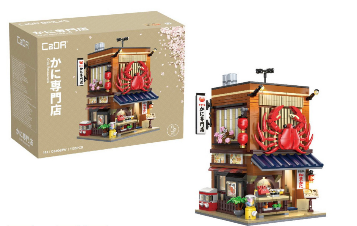 CaDA Japanese Crab Restaurant Building 1133 pcs Brick Model Kit C66062W