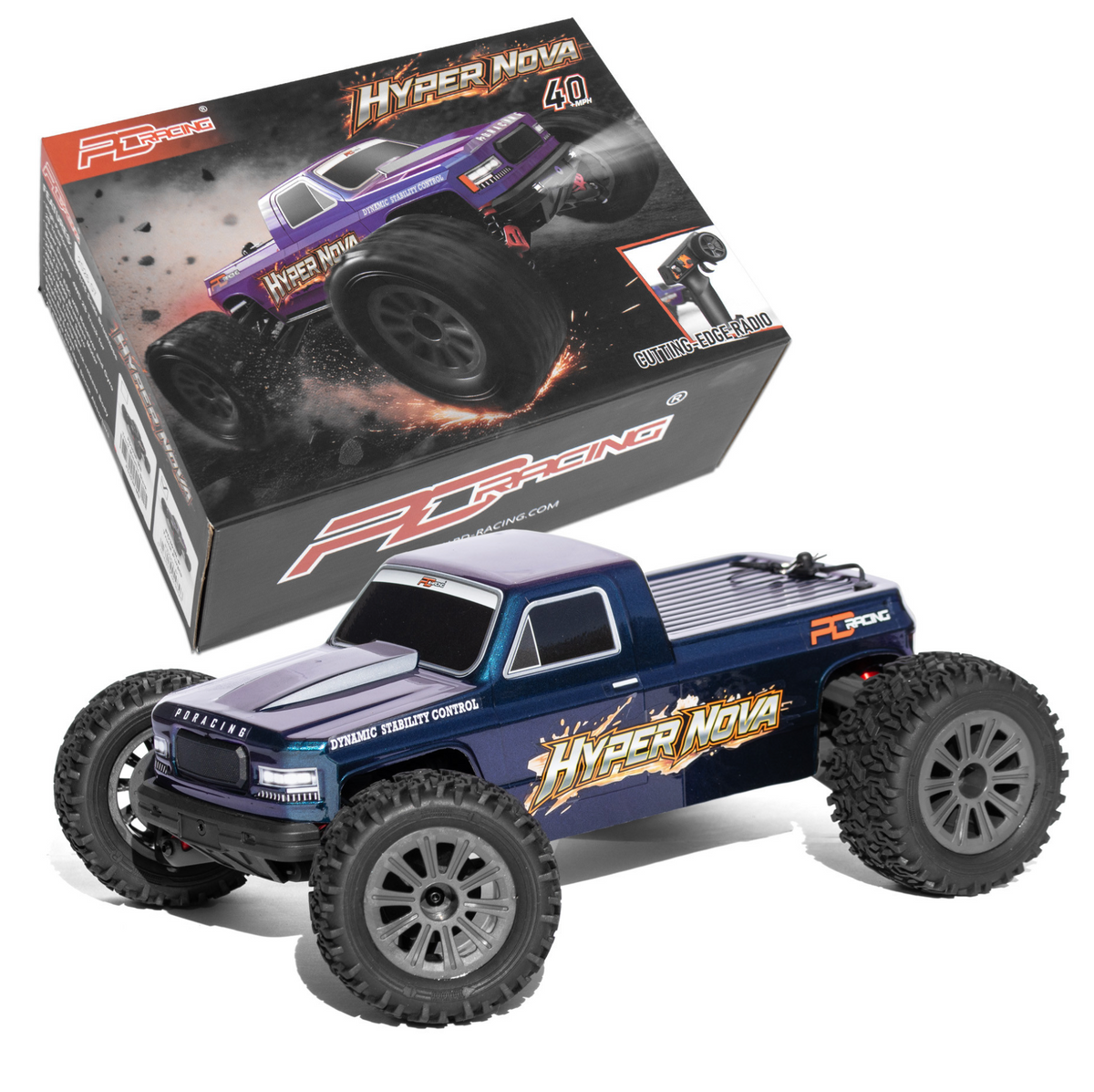 PD Racing Hyper Nova 2S RC RTR Brushless 4WD Truck 1/16 Scale - Item #PD303-P
