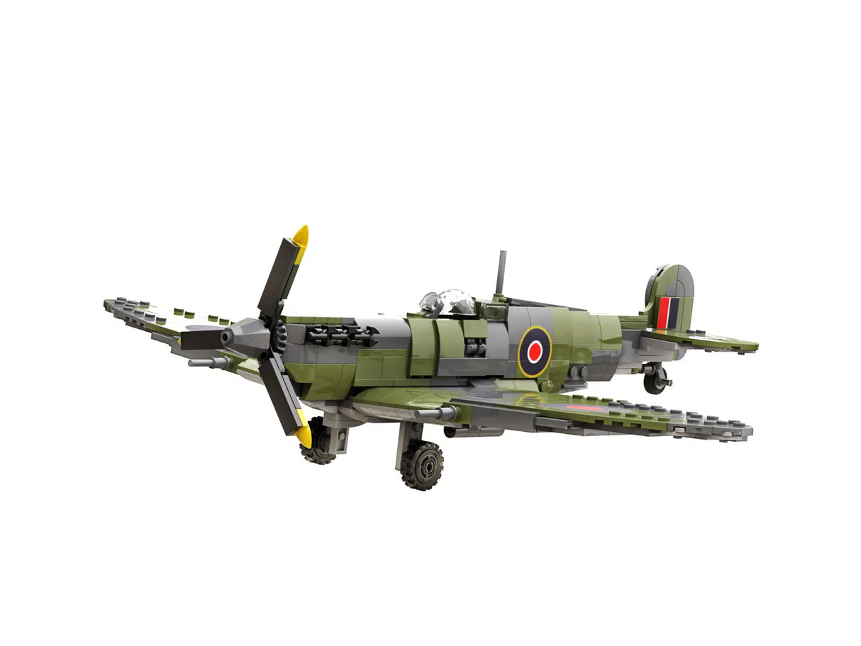 Build Army WW2 Supermarine Spitfire Mk Vb - British Fighter Plane - 1:30 Scale 500 Pieces - BA2002