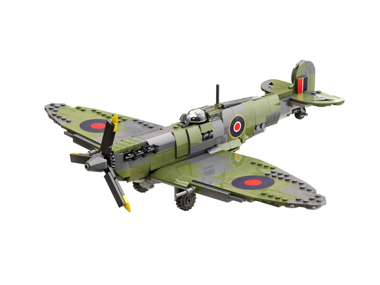Build Army WW2 Supermarine Spitfire Mk Vb - British Fighter Plane - 1:30 Scale 500 Pieces - BA2002