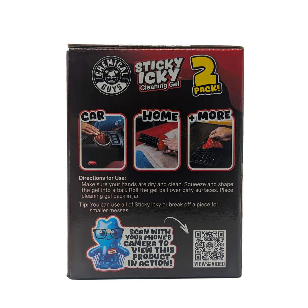 Chemical Guys Sticky Icky Car Cleaning Gel 2 Pack - Fun, Reusable - Strawberry