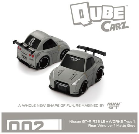 Mini GT QubeCarz Complete Box of 6 Cars - Factory Sealed - 1:64 - QZ001PACK6