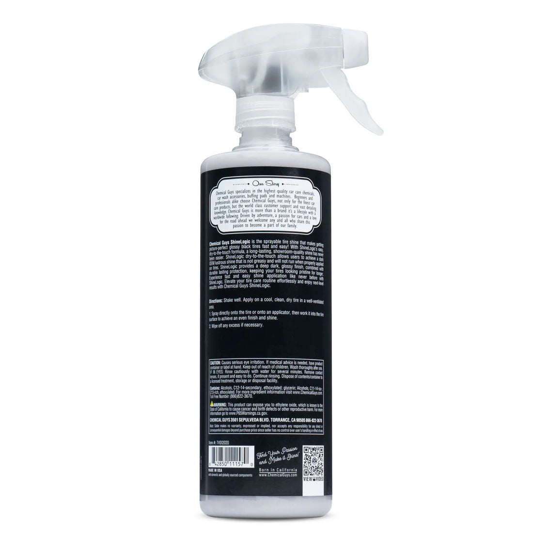Chemical Guys ShineLogic™ Tire Shine - High Gloss, Long Lasting - 20oz
