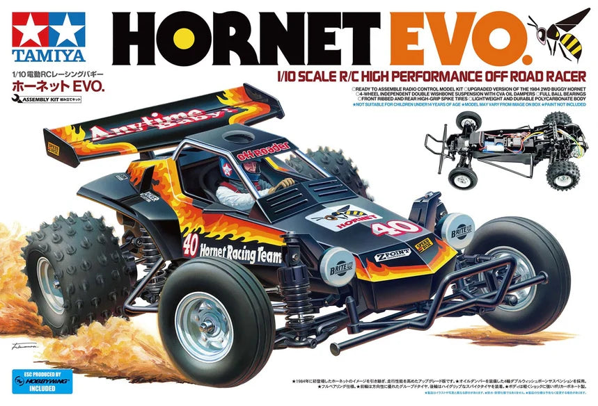 Tamiya RC HORNET BUNDLE - Jun Watanabe Hornet + Hornet EVO - Items 58527, 58742