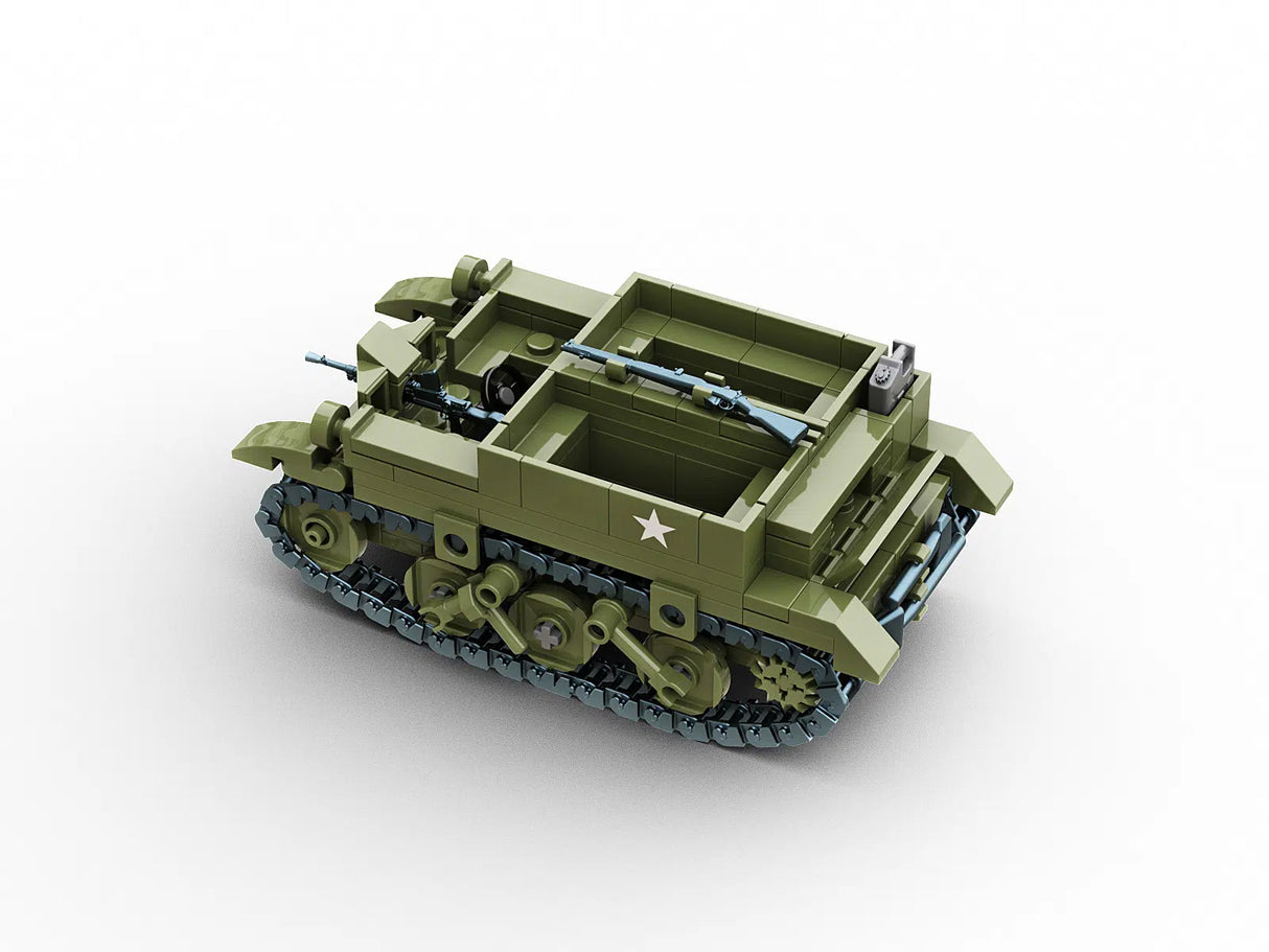 Build Army WW2 British Universal Carrier Armoured Tracked Vehicle - 1:33 Scale 276 Pieces - BA2100