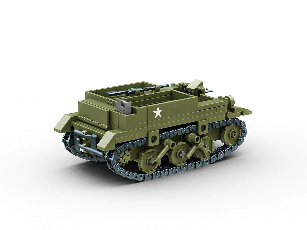 Build Army WW2 British Universal Carrier Armoured Tracked Vehicle - 1:33 Scale 276 Pieces - BA2100