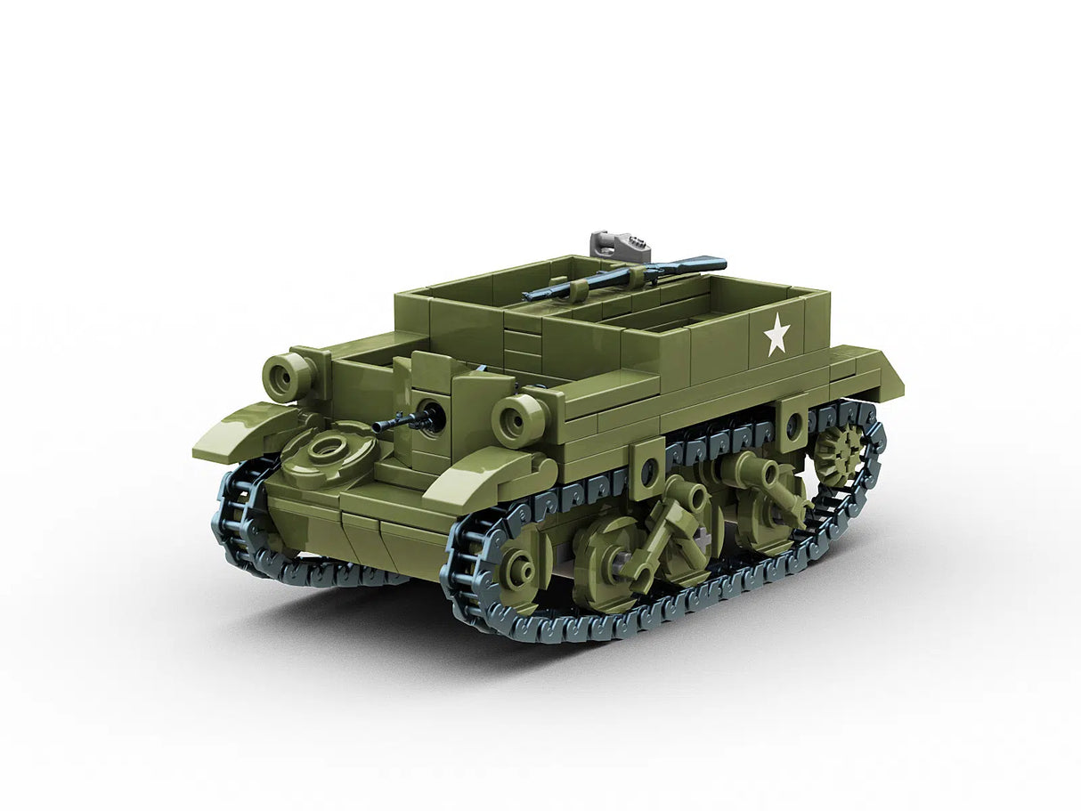 Build Army WW2 British Universal Carrier Armoured Tracked Vehicle - 1:33 Scale 276 Pieces - BA2100