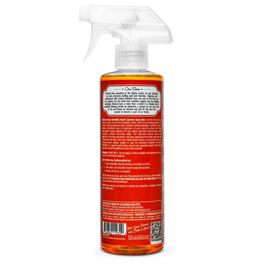 Chemical Guys Hydro Blitz - Hybrid Ceramic Spray Wax - 16oz
