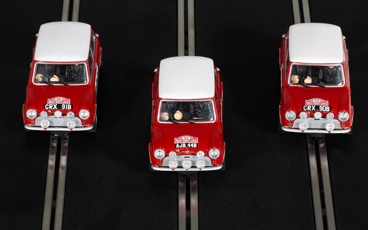 Scalextric 1965 Monte Carlo Rally Mini - Triple Car Pack - C4488A
