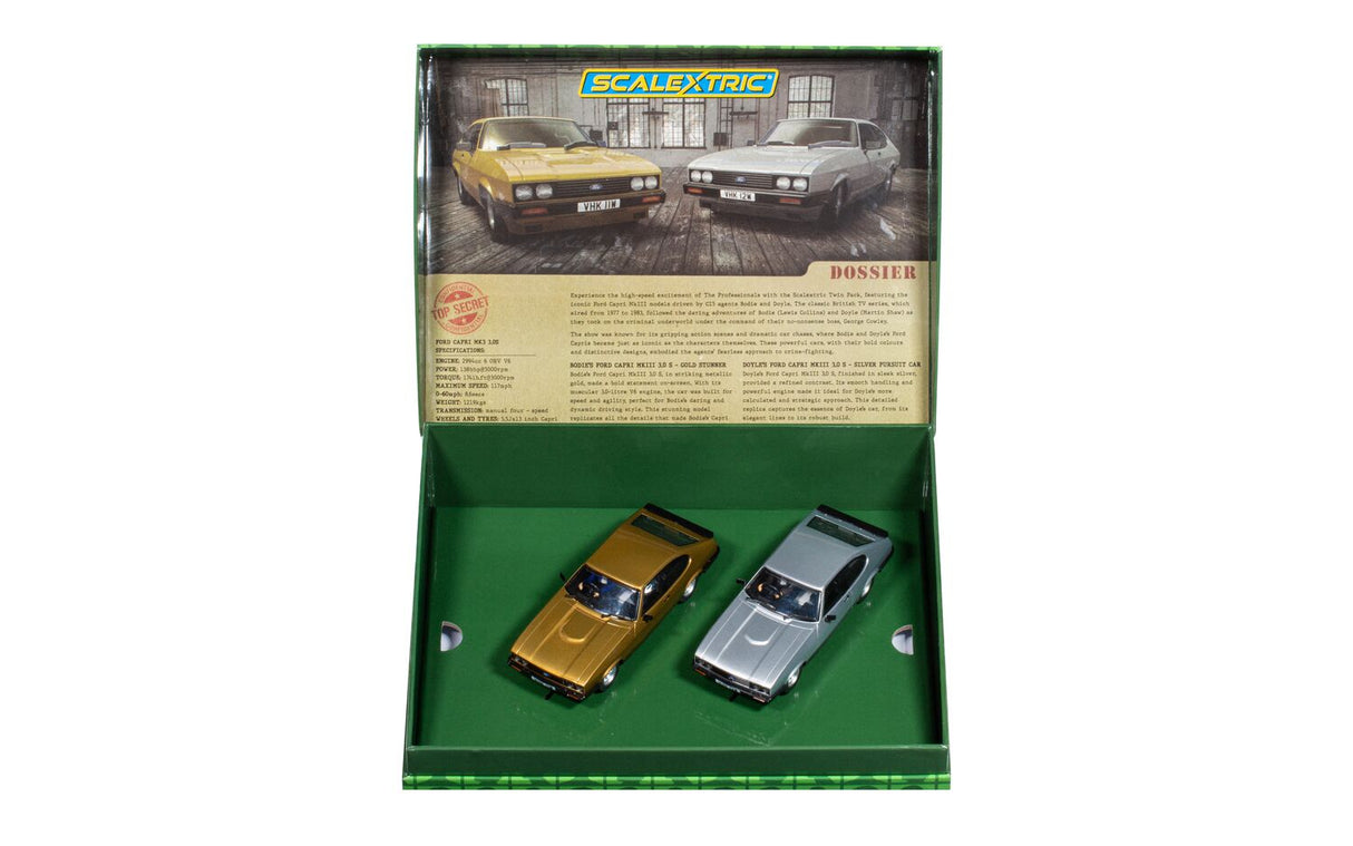 Scalextric The Professionals - Ford Capri MKIII Twin Car Pack - C4642