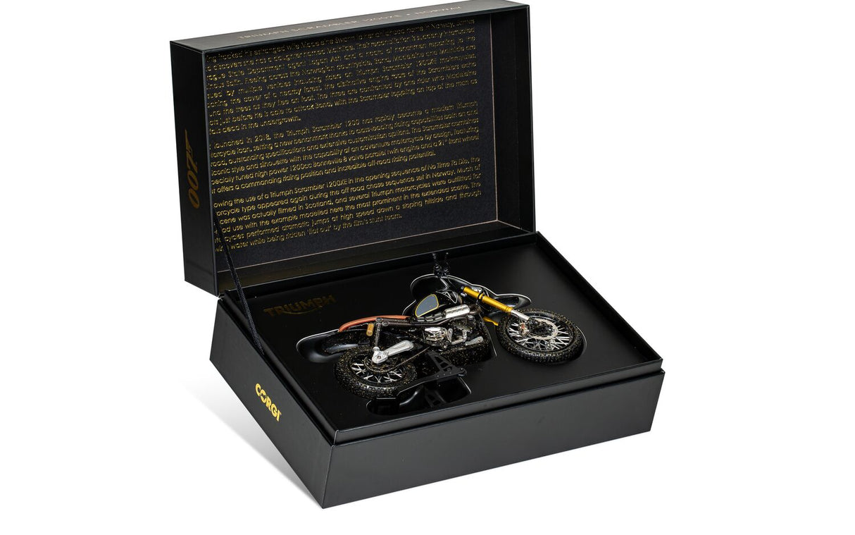 Corgi James Bond - Triumph Scrambler 1200XE (Norway) 'No Time To Die' CC08403 1:12