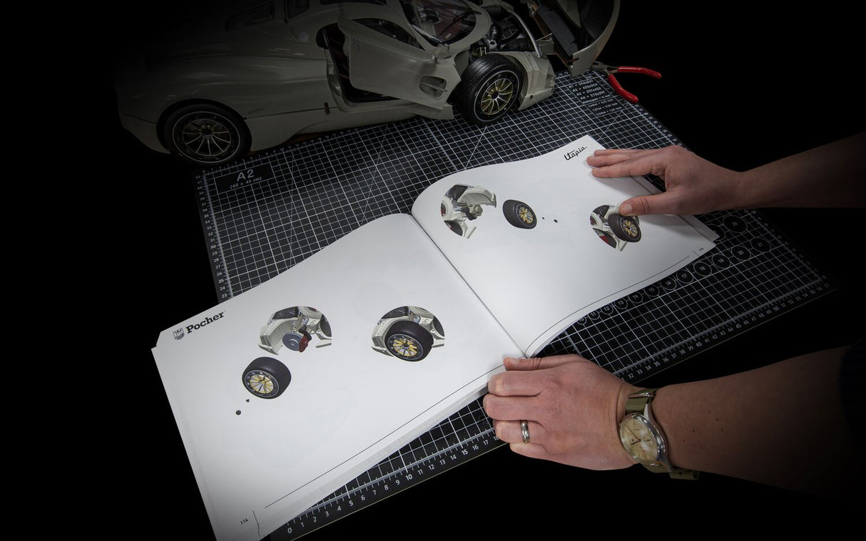 Pocher Pagani Utopia Coupé - Bianco Perla - Instruction Manual - HK123IM