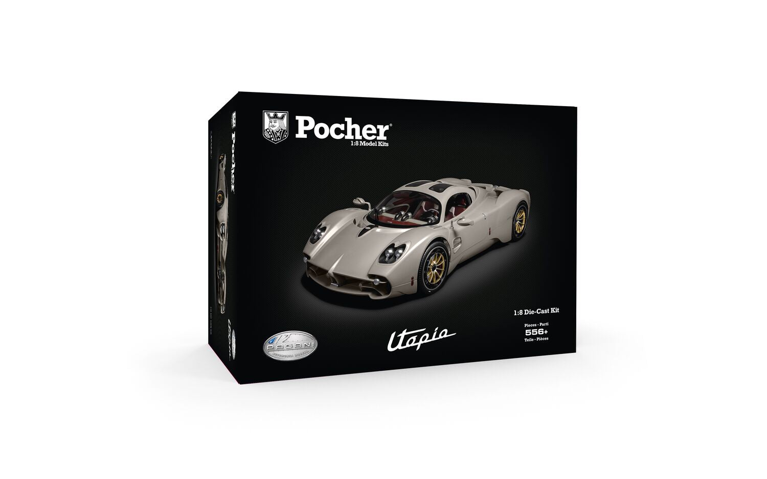 Pocher Pagani Utopia Coupé, Display Case & Instruction Manual Bundle - BUNDLEP04