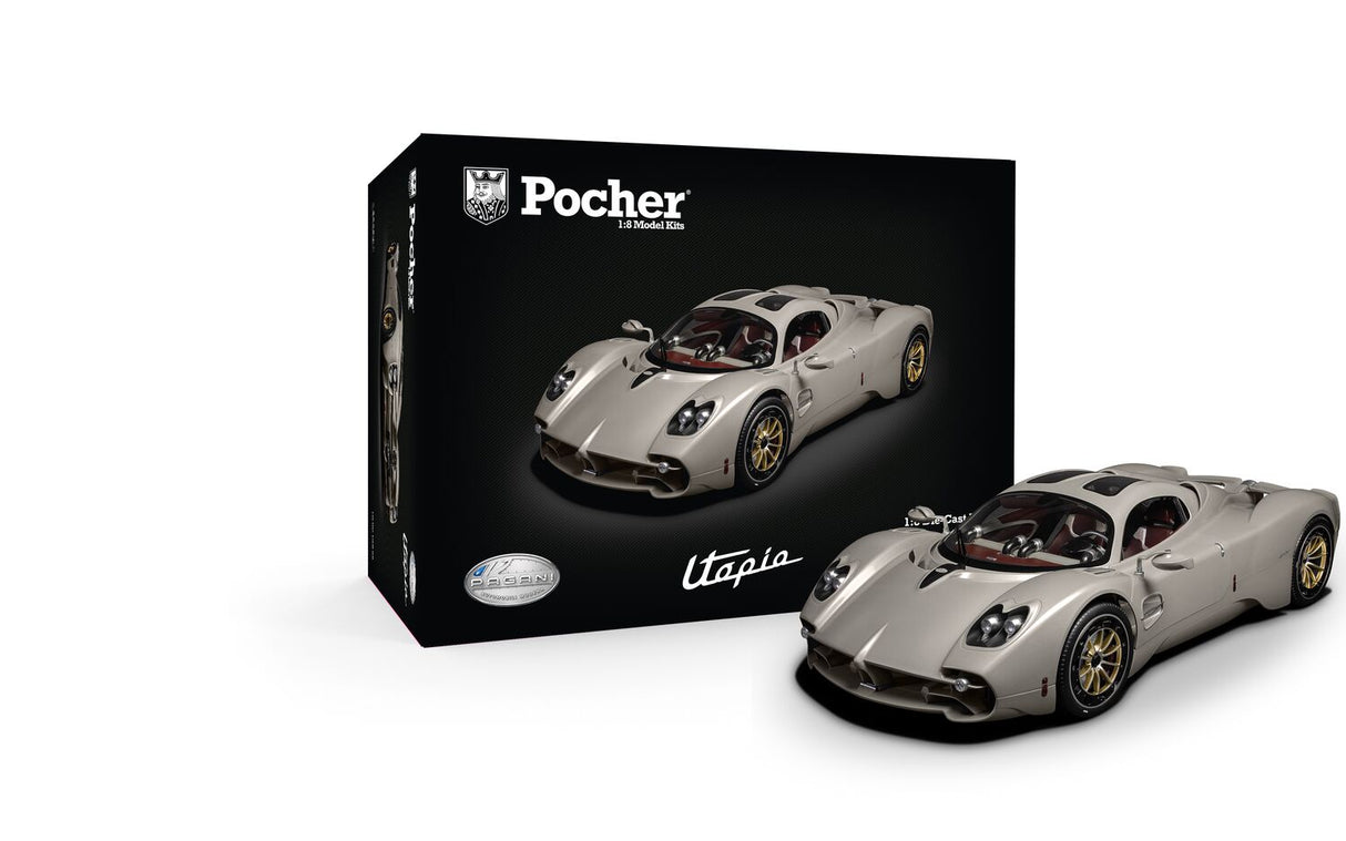 Pocher Pagani Utopia Coupé, Display Case & Instruction Manual Bundle - BUNDLEP04