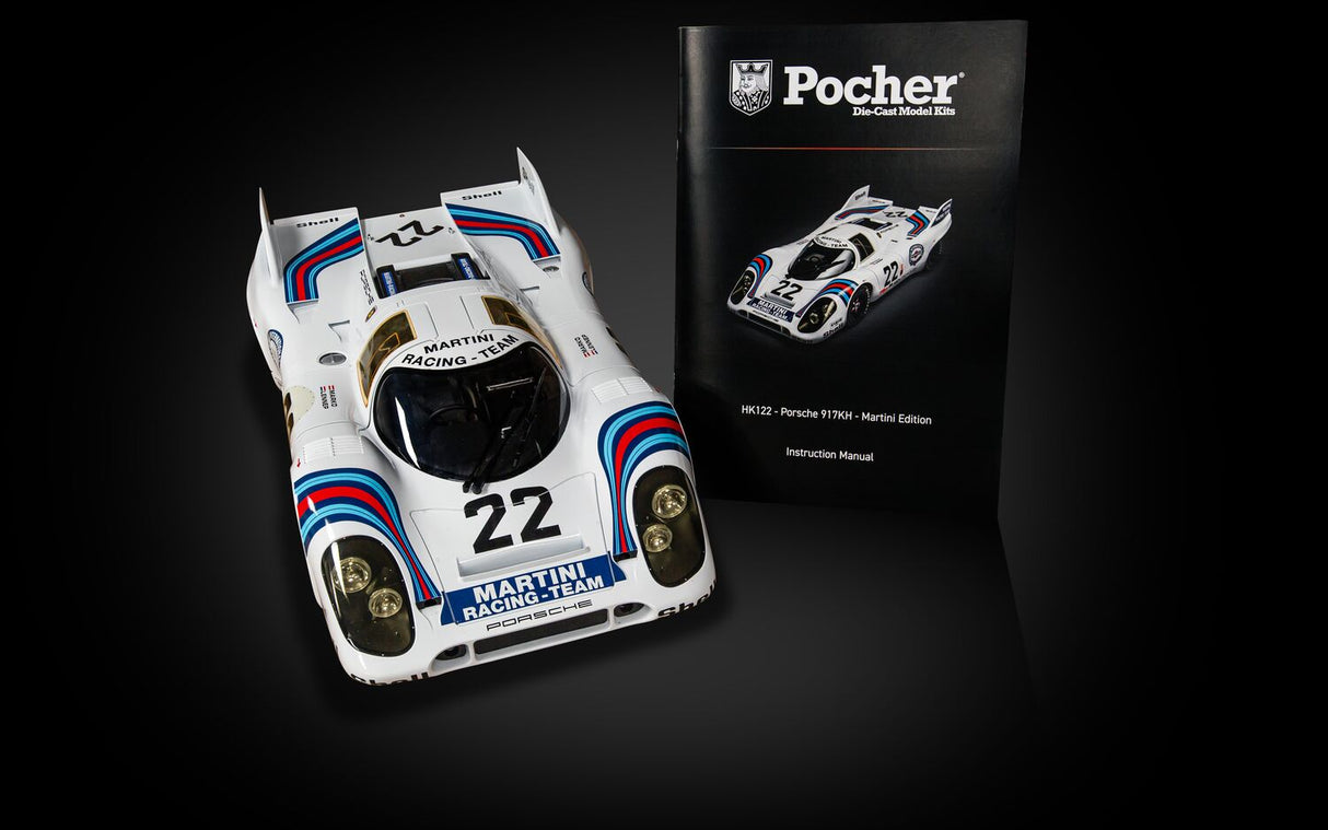 Pocher Porsche 917KH MARTINI Edition and Display Case Bundle - BUNDLEP06