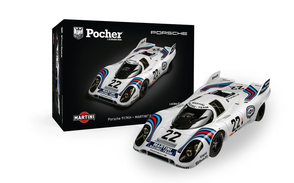 Pocher Porsche 917KH MARTINI Edition and Display Case Bundle - BUNDLEP06