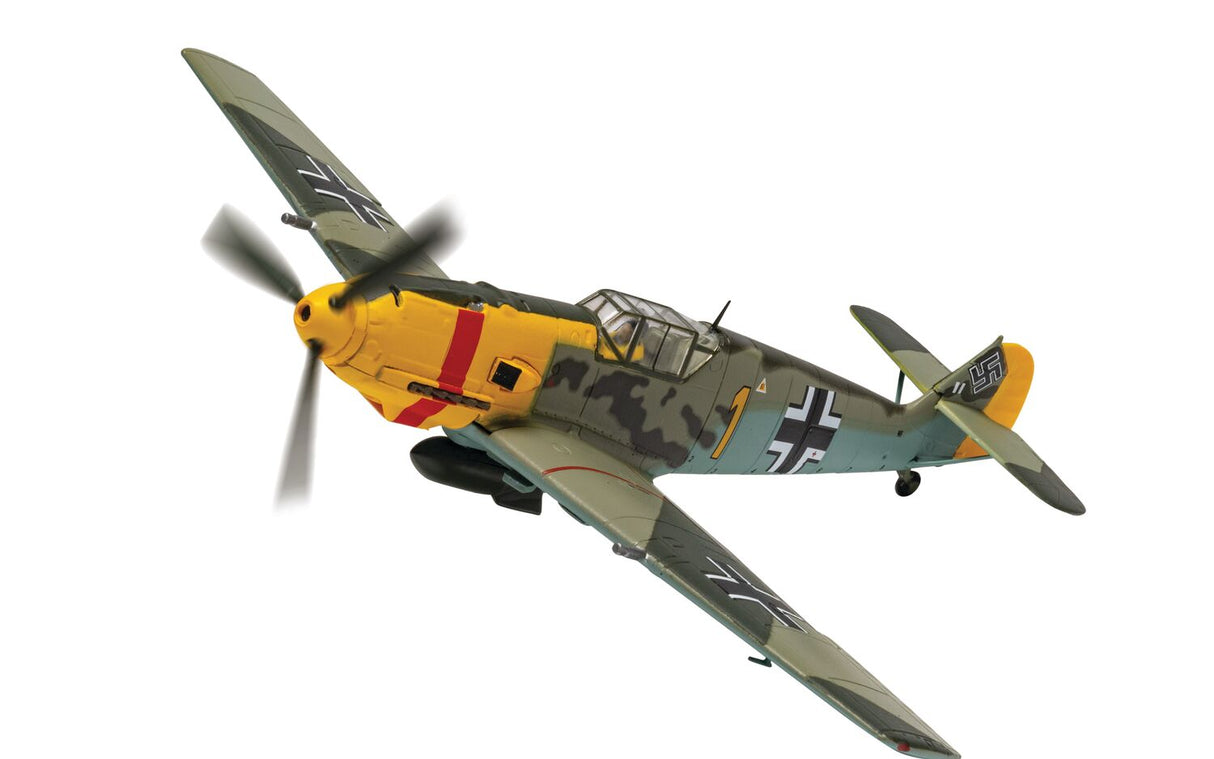 Corgi Messerschmitt Me109E-4/B 'Yellow 1' - Oberleutnant Walter Rupp (Battle of Britain 85) - AA28009