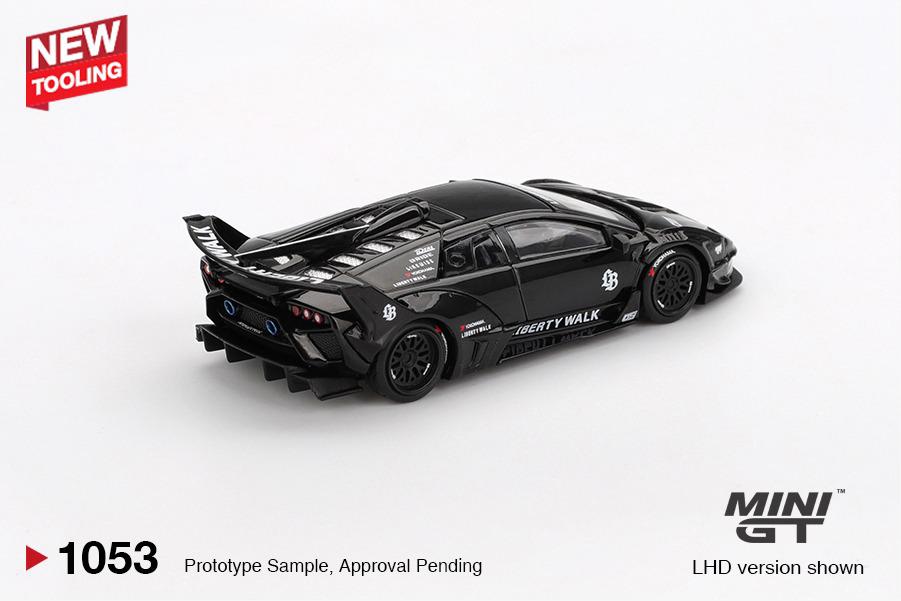 Mini GT Lamborghini LB-Silhouette Works Murcielago GT EVO Black LHD 1:64 - MGT01053-BL