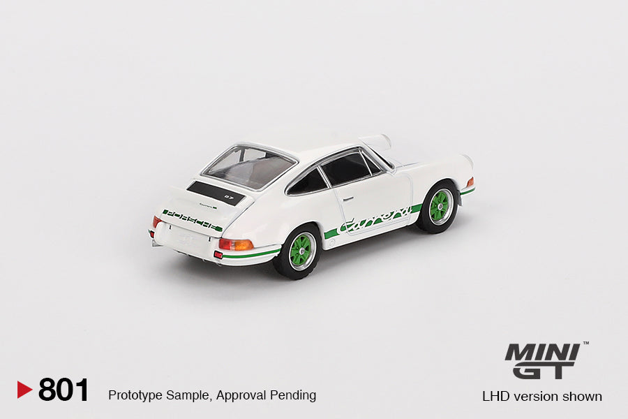Mini GT Porsche 911 Carrera RS 2.7 Grand Prix White LHD 1:64 - MGT00801-L