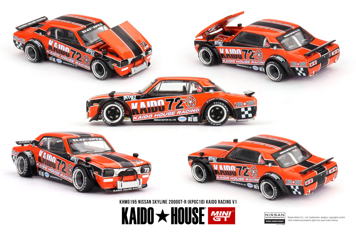 Mini GT Kaido House Nissan Skyline 2000GT-R (KPGC10) Kaido Racing V1 1:64 - KHMG195