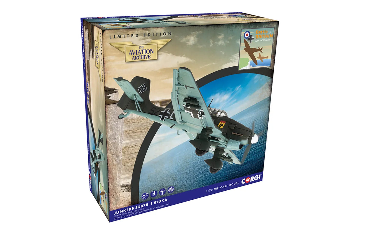Corgi Junkers Ju87B-1 Stuka - Uffz Pittroff and Uffz Scubert (Battle of Britain 85) - AA32520