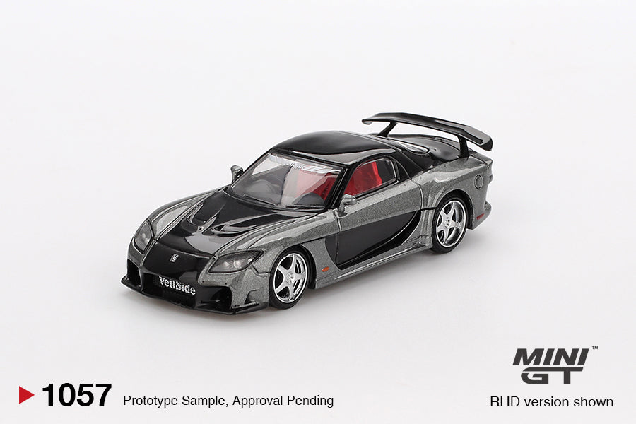 Mini GT Mazda RX-7 Veilside Fortune Grey RHD 1:64 - MGT01057-R