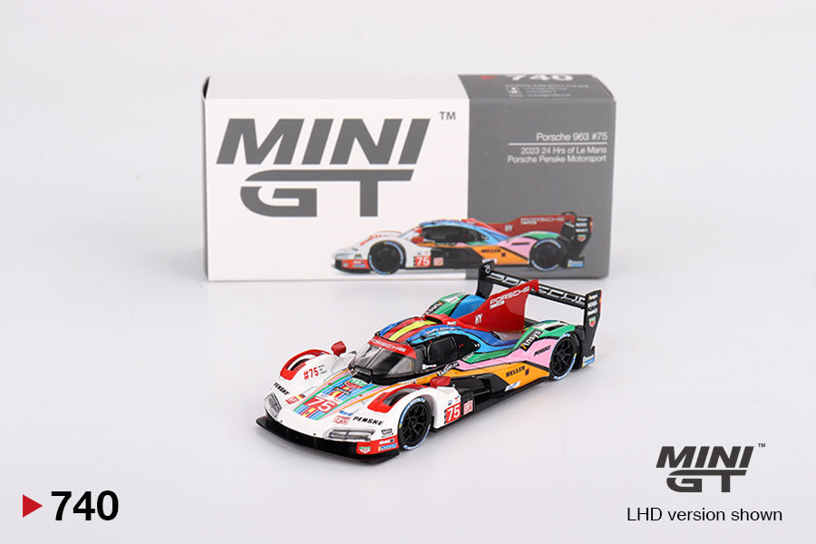Mini GT Porsche 963 #75 Porsche Penske Motorsport 2023 24 Hrs of Le Mans 1:64 - MGT00740