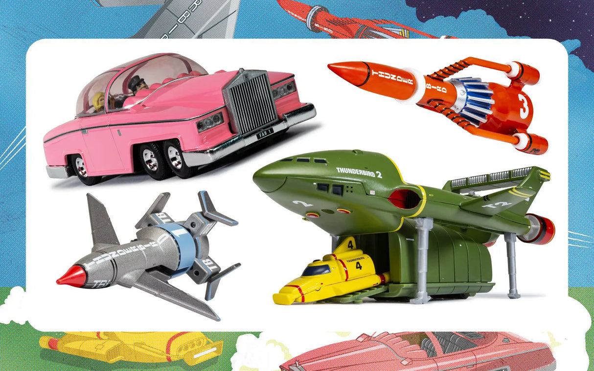 Corgi Thunderbirds F.A.B Collection, All 4 Thunderbirds Releases, FAB 1, Thunderbirds 4, 1 & 3, 2 & 4