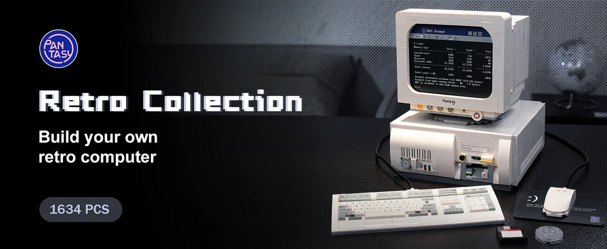 Pantasy Retro 90's Desktop PC - IBM PC330 - 1634 pcs Brick Model Kit 85005