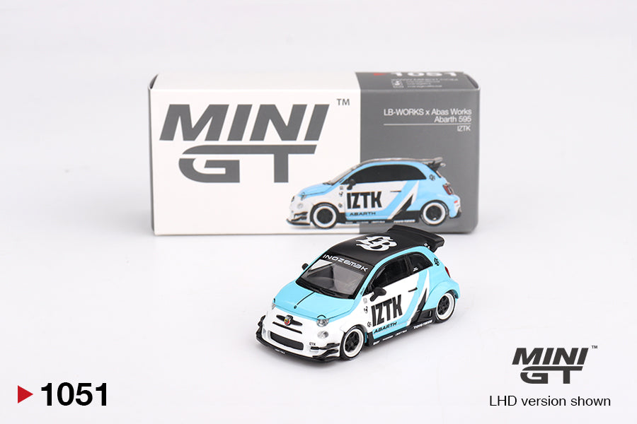 Mini GT Abarth 595 LB-Works X ABAS Works IZTK LHD 1:64 - MGT01051-L
