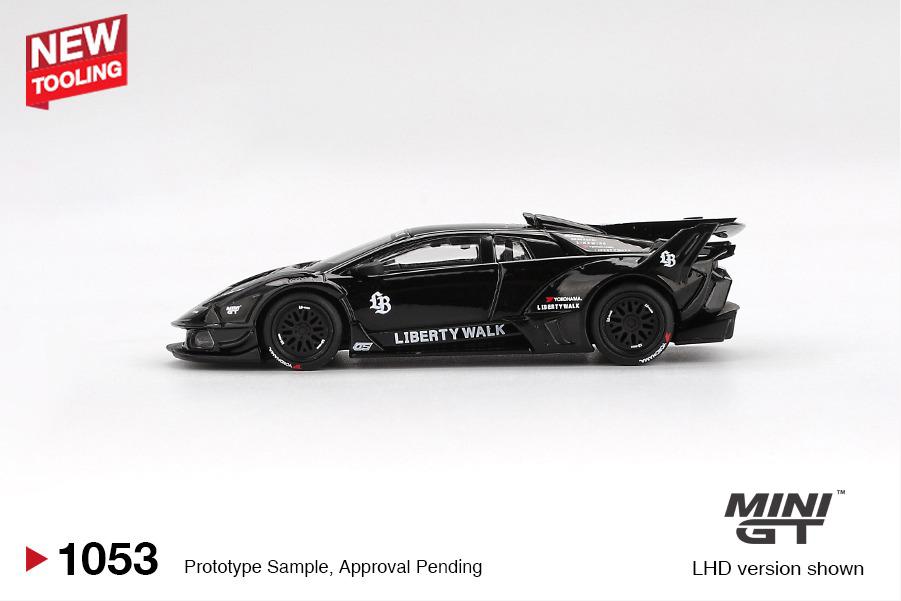 Mini GT Lamborghini LB-Silhouette Works Murcielago GT EVO Black LHD 1:64 - MGT01053-BL