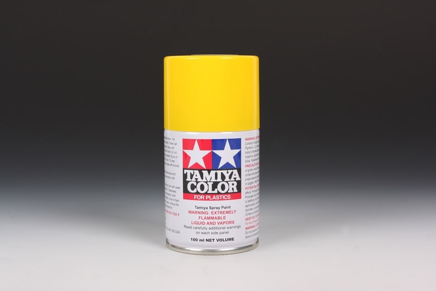 Tamiya TS-16 Yellow Paint 100ml Spray Can - Item #85016