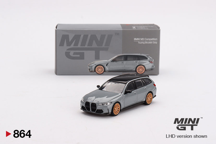 Mini GT BMW M3 Competition Touring Brooklyn Grey RHD 1:64 - MGT00864-R