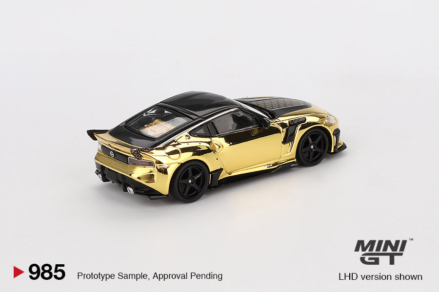 Mini GT Nissan Z VeilSide FFZ400 Gold Chrome RHD 1:64 - MGT00985-R